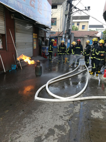 圖為：事故現(xiàn)場。消防供圖
